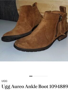 UGG Women’s Aureo Suede Chukka Boots - Tan chestnut Brown Sz 9